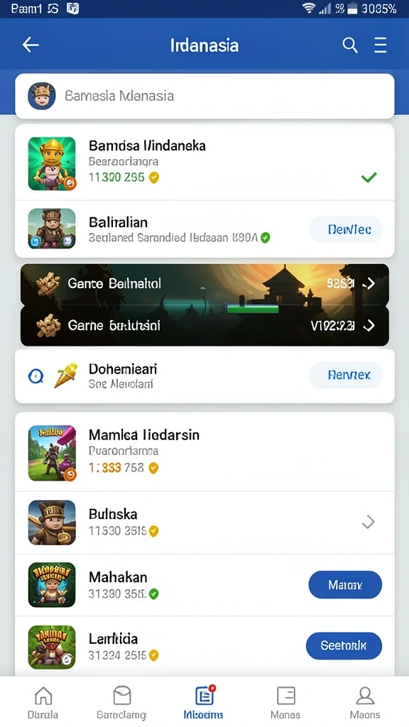 Tampilan awal permainan yang mengesankan.
