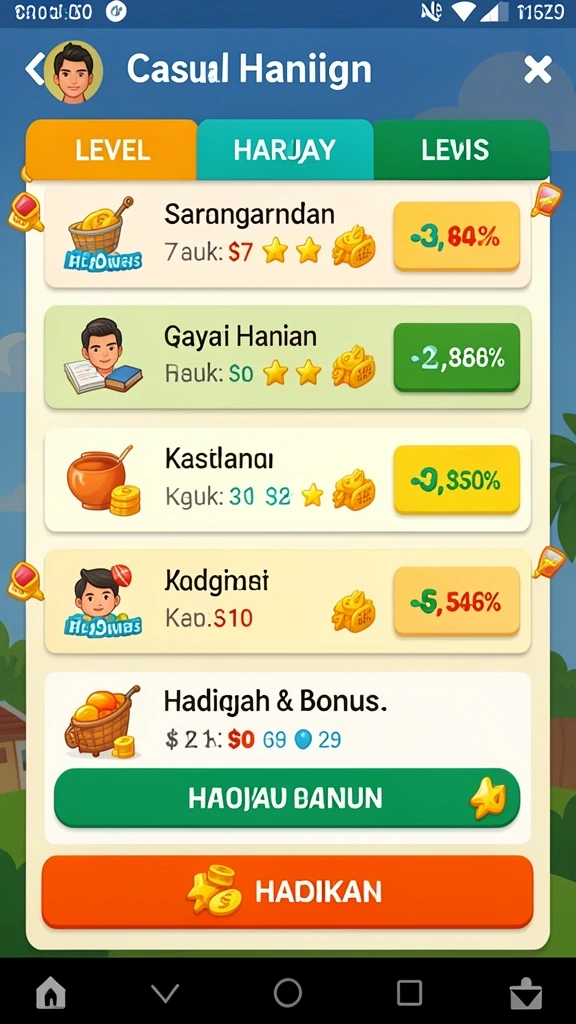 Level menantang yang menguji keterampilan.