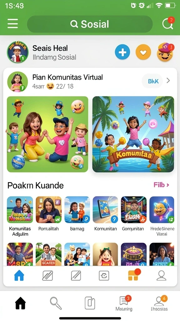 Penggunaan grafis yang memukau dan responsif.