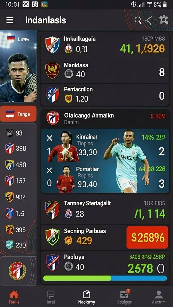 Tampilan antarmuka yang modern dan menarik.
