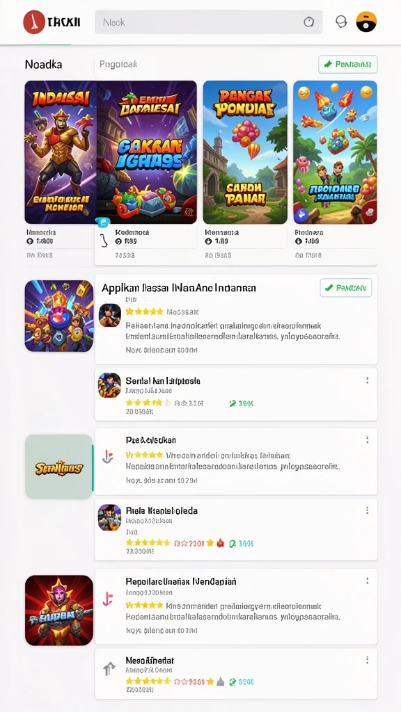 Tampilan awal aplikasi EMPATI138 yang menarik.