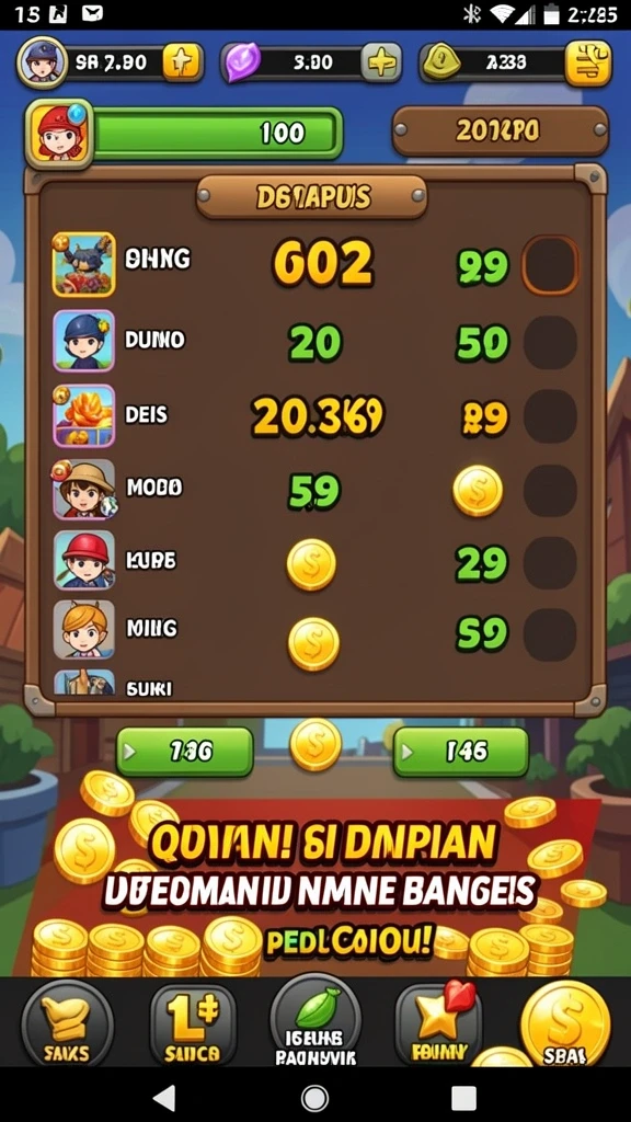 Beragam tema permainan slot yang tersedia.