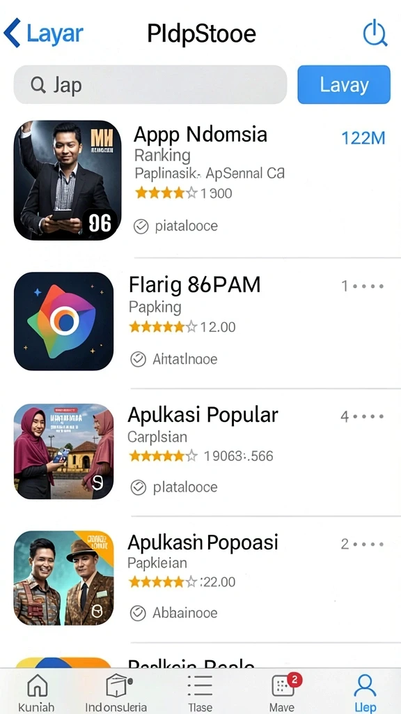 Beragam permainan slot dengan tema variatif.