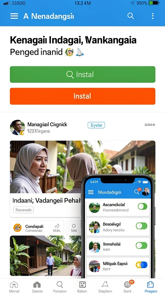 Tampilan antarmuka yang ramah pengguna.