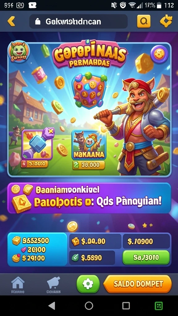 Level menantang dengan berbagai rintangan.