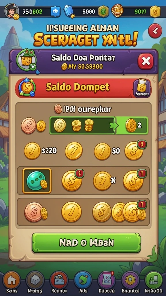 Tampilan bonus dan jackpot yang menggiurkan.