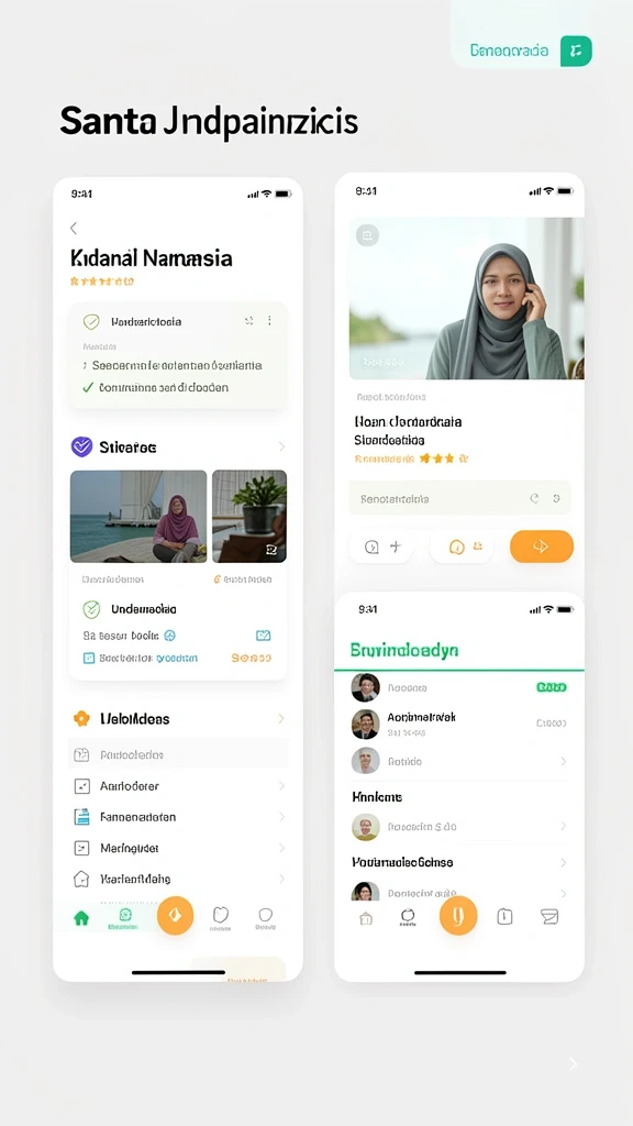 Tampilan antarmuka aplikasi yang modern dan mudah dinavigasi.