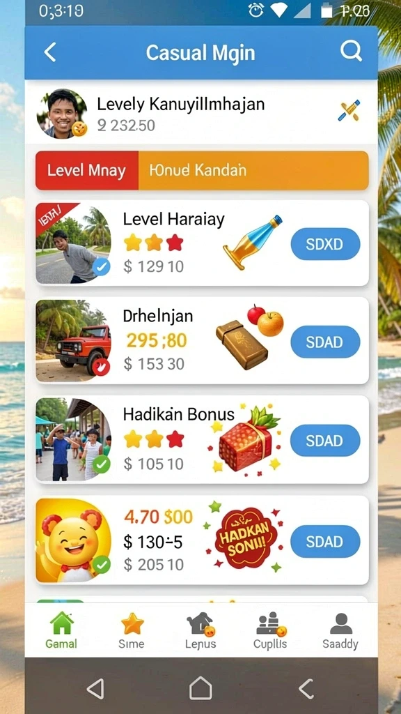 Tema slot unik yang tersedia dalam permainan.