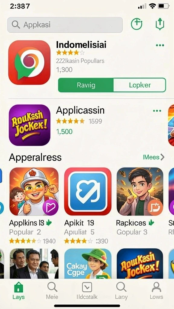 Pengguna dapat menikmati berbagai pilihan permainan.